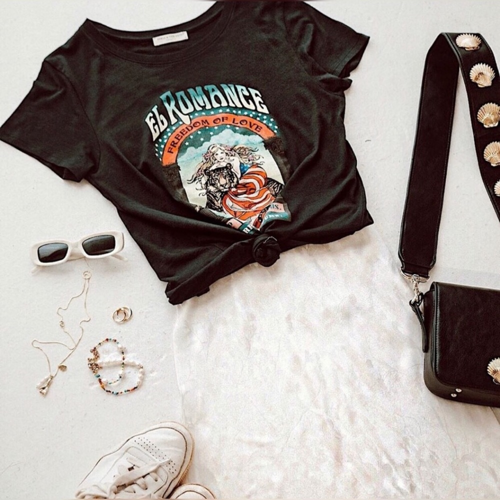 Spell & The Gypsy El Romance Organic Tee NWT